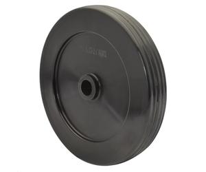 WAGNER Ruota a disco intero - Diametro Ø 105 x 15 mm, foro asse Ø 10 mm, plastica, nero, portata 20 kg - 03810501