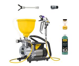 WAGNER SuperFinish 21 Pro Airless per smalti + Prolunga ugello 12,5cm + FlexTwist S + TipClean + EasyClean
