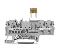 WAGO 2002-1781 Morsetto portafusibili 5.20 mm morsetto Push-In Grigio 50 pz.