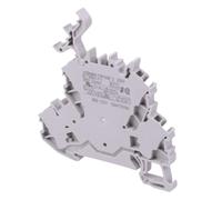 WAGO 2002-2231 Blocco Terminali DIN 4 Vie Doppio Piano Grigio 4mm² 24A