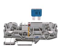 Wago 2006-1681/1000-429 12V Mini Lama Fusibile 2 Conduttori Morsettiera Grigia