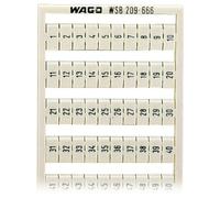 WAGO 209-666 WSB Quick Marker Verticale (1-50) 2 Pezzi Bianco