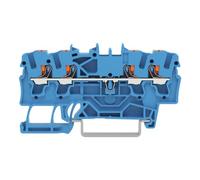 WAGO 2202-1404 - Morsetto passante, 5,20 mm, 100 pezzi, colore: blu