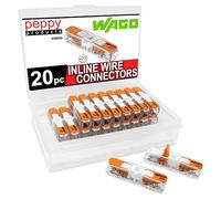 WAGO 221-2401 Lever Nuts Compact Splicing Inline Wire Connectors with Case | 20pc