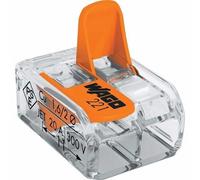 Wago 221-412 2 Way Morsettiera Connettore Leva Morsetto 0.2 - 4mm Core- 50 Pack