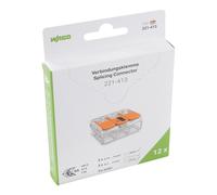 Wago 221-413/995-012 (Conf. 12 pz) - Morsetto di giunzione con leve