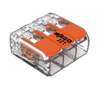 WAGO 221-613 - Connettore di giunzione, 6 mm², 3 fili