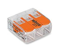 Wago, 25 Morsetti di Collegamento 221-413 Compact - Con Leva di Comando - Morsetto a Leva Triplo