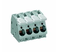 Wago 2716-103 3 Palo 10mm 76A 30° Leva PCB Terminale Blocco Grigio