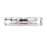 WAGO 2773 - 2401 | per conduttori a filo singolo e multifilo, max. 4 mm², 2 conduttori, trasparenti, 100 pezzi