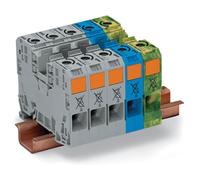 WAGO 285-139 16mm T-Blk. 3-Phase Set Alto Corrente Grigio Blu Grn-Yel Awg 10-2