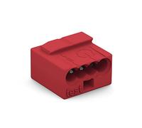 WAGO 243-804 - Micro morsetto plug-in, 4 vie/rosso/0,6-0,8 mm²