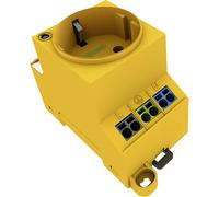 WAGO 709-582 - Presa per armadio elettrico con collegamento doppio, giallo
