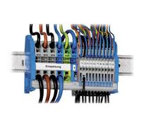 WAGO 821-104 Morsettiera di distribuzione Grigio, Blu, Verde, Giallo 1 KIT