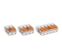 Wago - Blister variegato di 40 terminali di collegamento automatico 2,3 e 5 ingr