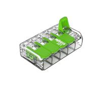 5 X 221-425 WAGO Verde 5-Way Compatto Leva Connettore 4mm ² 32A