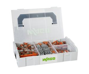 WAGO L-BOXX® Mini Serie 221 - Valigetta Kit 259 Morsetti a Leva per Cablaggi Professionali