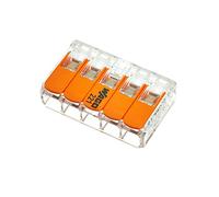 Wago leva morsetto di collegamento 5 X 0,2 - 4 mm², confezione da 10 pezzi, blv221415