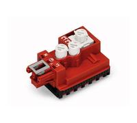 WAGO MODULO PRESA CAVO TONDO PIATTO TOT POLI 3 ROSSO 1 PZ