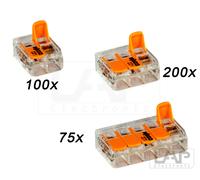 WAGO Morsetti 221 Set Compatto a Leva I 221-412 221-413 221-415 Assortimento
