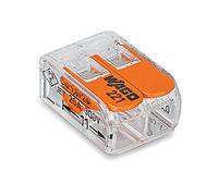 Wago Morsetti di connessione Compact, 20 pezzi, con leva di comando, a 2 vie, 221 - 412