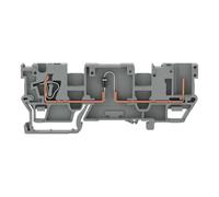 WAGO Morsetto a 1 conduttore/1 pin 769-218/281-410 grigio contenuto: 50 pezzi