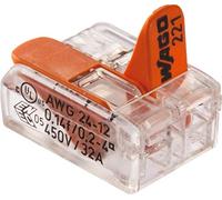 WAGO® Morsetto a 2 conduttori, 4 mm², morsetto di collegamento con leva, 221-412 (16 pezzi)