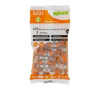 WAGO - Sacchetto di 25 terminali 2 ingressi online S221