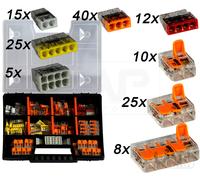 WAGO Scatola a Scomparti Set Variobox Pinze Vagone Scatola Morsettiera 140 Pezzo