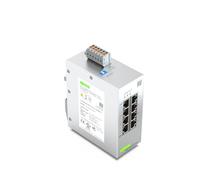 WAGO Switch industriale 852-1812 | con 8 porte ETHERNET 10/100/1000 Mbit/s autonegotiazione e LED diagnostici sul davanti, supporta fino a 8000 indirizzi MAC assoluti