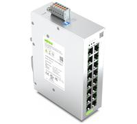 WAGO Switch industriale 852-1816 | con 16 porte ETHERNET 10/100/1000 Mbit/s autonegotiazione e LED diagnostici sul davanti, supporta fino a 8000 indirizzi MAC assoluti