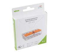 WAGO Terminali di collegamento 221-415 | 5 poli, fino a 4 mm², connettori per cavi COMPACT con leva per tutti i tipi di conduttori in tutto il mondo, sicurezza delle applicazioni confermata, 8 pezzi
