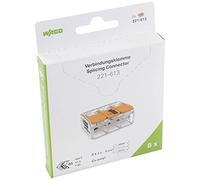WAGO Terminali di collegamento 221-613 | 3 poli, fino a 6 mm², connettori per cavi COMPACT con leva per tutti i tipi di conduttori in tutto il mondo, sicurezza dell'applicazione, 8 pezzi