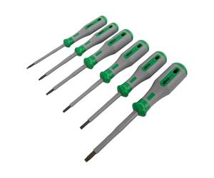 WAGO VDE - Set di cacciaviti 1000 V, impugnatura a due componenti, set da 6 pezzi, Torx® (T)
