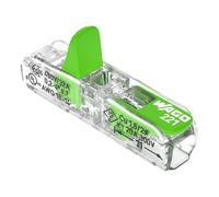 WAGO Verde Gamma 2-conduttore di alimentazione tramite connettori con leva 221-2431 | 12 pezzi