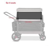 Wagon Parasole per passeggino Wonderfold W4 W2 Una soluzione pratica per il divertimento all'aperto (299,7 x 33 cm)
