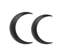WAHEWUD 2 Pezzi Forcina per Capelli Luna Forcine per Capelli Francesi per Donne Grandi e Piccole Clip a Mezzaluna per Capelli Spessi Decorativi Chignon Bun Maker Updo Strumenti (Nera)