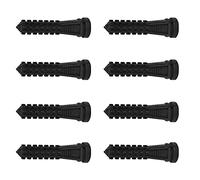 WAHEWUD 50 Pezzi 93x25mm Spiumatura, Dita Spiumatrice per Pollo Bastoncini Durevoli Morbidi in Gomma per Depilazione per Parti di Macchine Spiumatrice Automatica (Nerone)