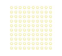 WAHEWUD Anello per Gamba per Piccioni, 100 Pezzi 8mm Anelli per Gamba per Identificazione dei Piccioni Fasce per Gamba per Pollame Leggeri e Durevoli Nessuna Parola Forniture per (Giallo)