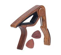 WAHEWUD Capotasto per Chitarra, Capotasto Basso Professionale, Morsetto a Molla Nessun Rumore, Portatile ed ergonomico, Set plettro e capi Ukulele, per Chitarre a 6 Corde