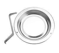 WAHEWUD Griglia per arrostire Verticale per Pollo in Acciaio Inossidabile con Piastra antigoccia per Forno alla griglia Portapollo Verticale 19,5 x 16,5 cm