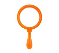 WAHEWUD Lente d'ingrandimento portatile 3X da 90 mm con supporto per esplorazione di scienze educative per bambini ABS PMMA arancione