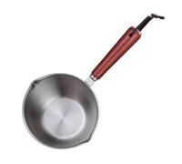 WAHEWUD Pentolino per scaldare il burro, pentolino per burro facile da pulire, dimensioni compatte, manico comodo, mini pentolino per scaldare il latte, sciogliere il burro o riscaldare le salse