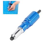 WAHEWUD Rivet Drill Attachment, Electric Riveter Conversion Connector Adaptor, High Strength Lightweight Ergonomic Handle for Factory Work DIY Home Wood Work Aluminium Alloy 490g