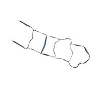 WAHEWUD Scala di Corda Marina, Scaletta per Barca per fuoribordo Sicuro Morbida Leggera Robusta e Durevole, Scaletta di Corda per Barca Portatile per Kayak Gonfiabili Moto d'acqua (Blu 5 scale)