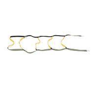 WAHEWUD Scala di Corda Marina, Scaletta per Barca per fuoribordo Sicuro Morbida Leggera Robusta e Durevole, Scaletta di Corda per Barca Portatile per Kayak Gonfiabili Moto d'acqua (Verde Fluo 5 Scale)