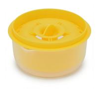WAHEWUD Separatore di albume d', Separatore di tuorlo Materiale PP premium Design con fori multipli che perdono Riponibile Riutilizzabile Separa fino a 6 uova, Strumento di (Gialla)