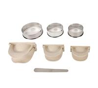 WAHEWUD Set per la preparazione di ravioli, strumento manuale 2 in 1 per pressare e modellare l'impasto con 7 accessori, pressa per sfoglie wonton per casa, ambiente culinario, (UNA)