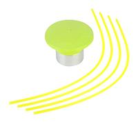 WAHEWUD Testina per tagliaerba in Lega a 2 Linee di Ricambio per decespugliatore Testa per tagliaerba in Lega Resistente con Foro Centrale da 16 mm