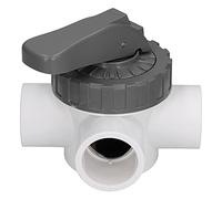 WAHEWUD Valvola deviatrice per Piscina a 3 Vie, Plataforma Spa Sostituisci la Parte Maniglia Grande Previene Le Perdite Design Premium Regolazione in PVC ABS, Strumento Valvola di (V50-3A)